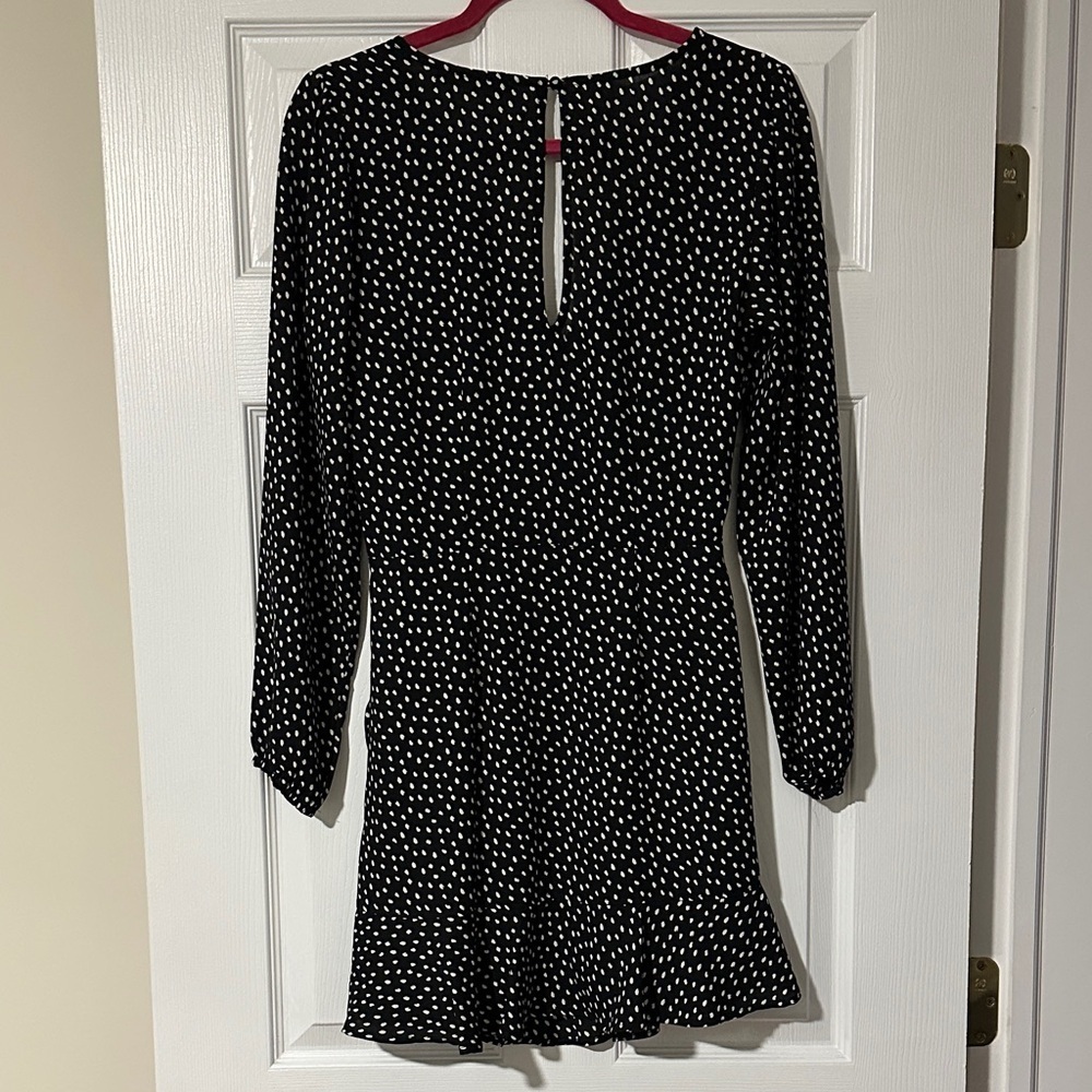 Abercrombie & Fitch Black and White Long Sleeve Dress - Picture 3 of 3